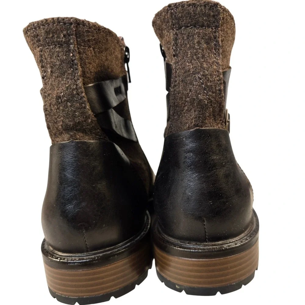 Merrell Tremblant Ezra Mid Waterproof Leather Wool Boots Brown J97338 Womens 9